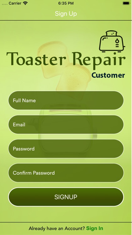 Toaster Repair Customer