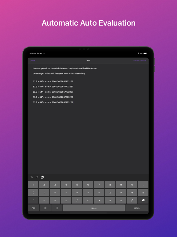 Screenshot #6 pour Numboard – Scientific Keyboard