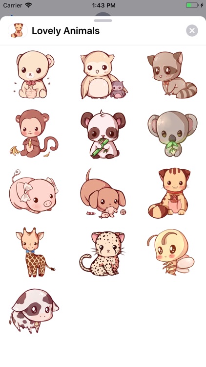 Lovely Animals Sticker Pack