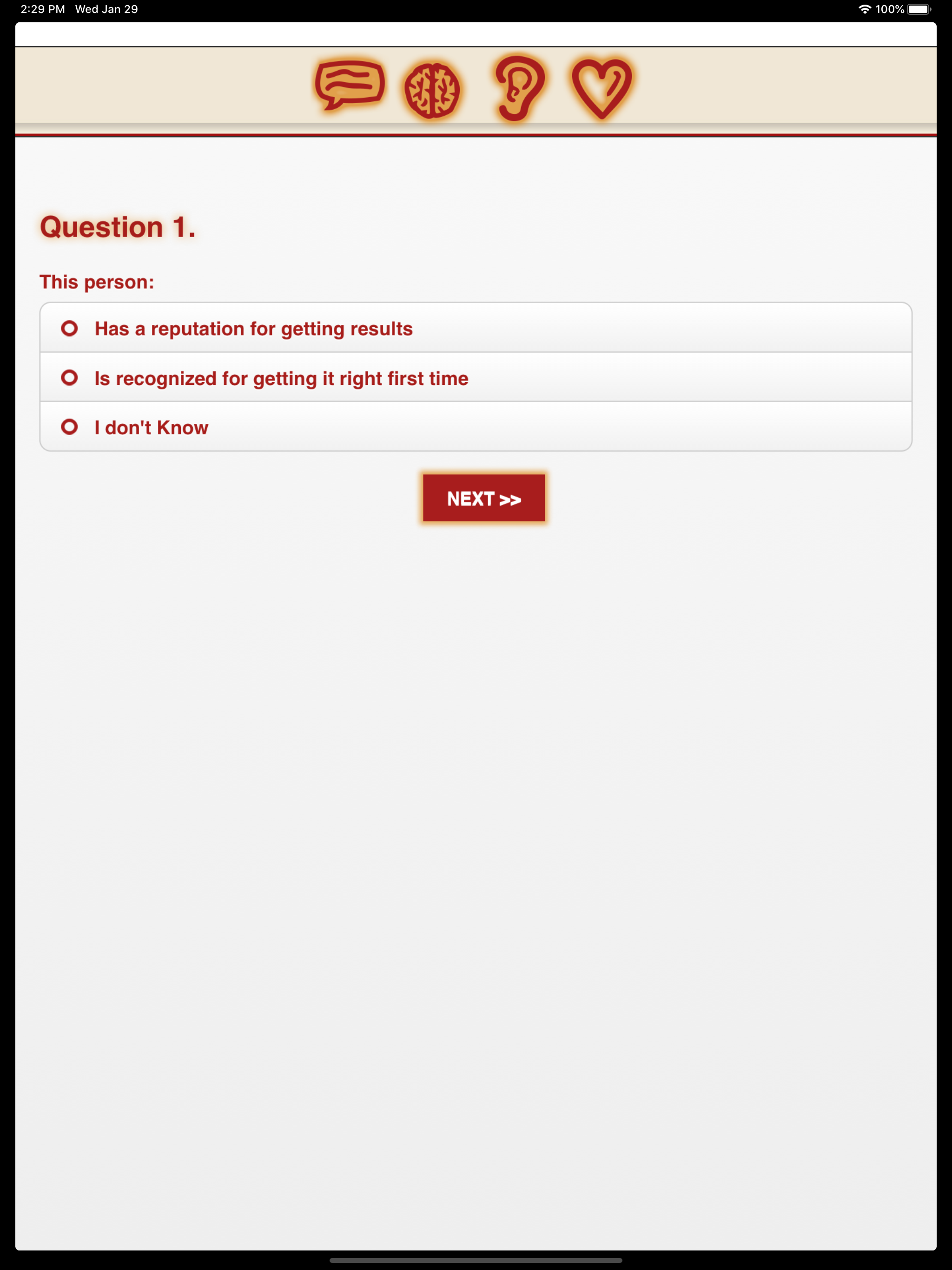 JHW Personality Compass screenshot 9