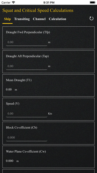 Screenshot #1 pour Ship Squat Calculator