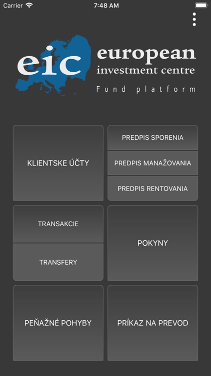 EIC Fund Platform CZ