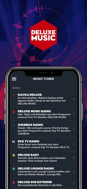 DELUXE MUSIC - Radio & TV on the App Store