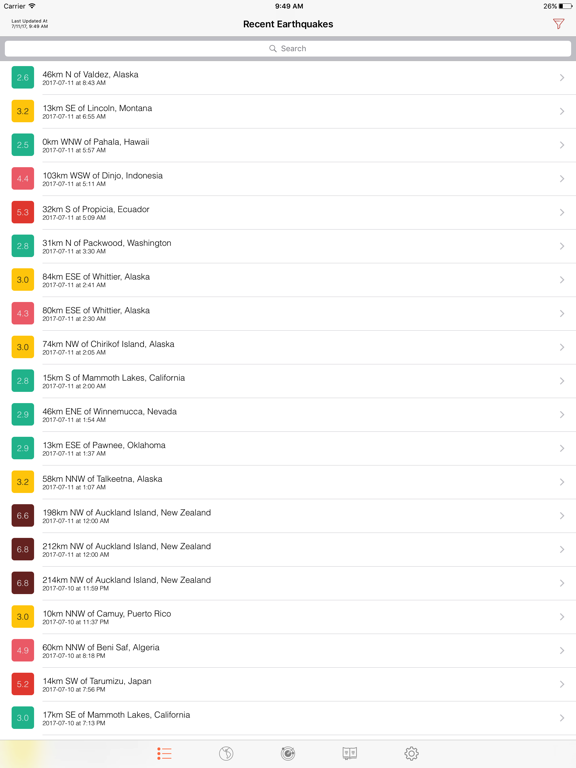 Screenshot #4 pour Earthquake Alert by Earthquick