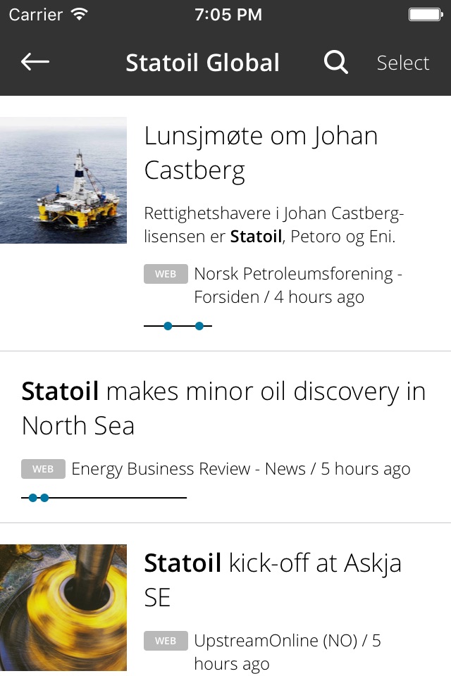 Equinor in the news screenshot 2