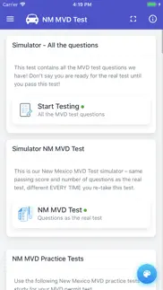 new mexico mvd practice test iphone screenshot 3