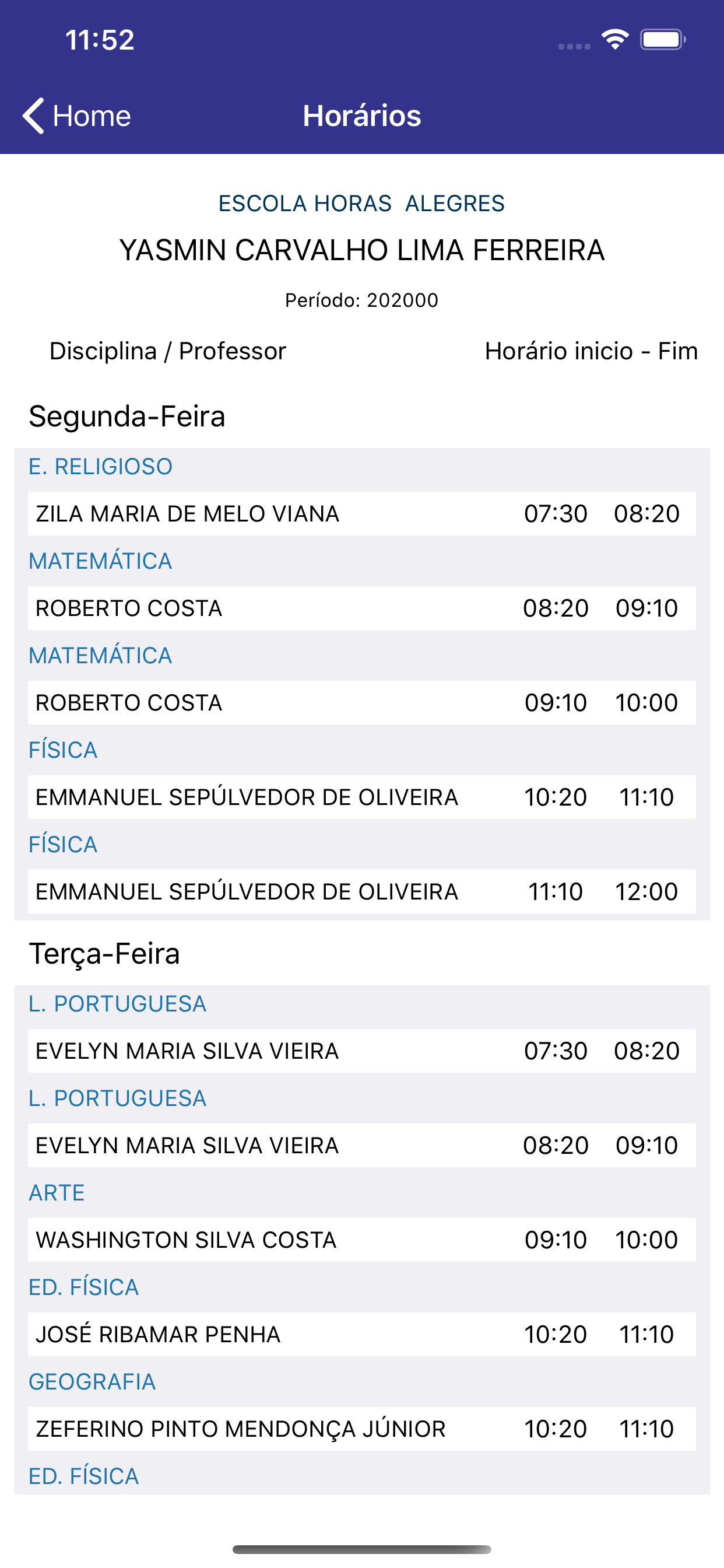 Escola Horas Alegres screenshot 4