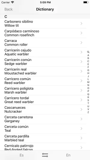 European Birds Names screenshot 3