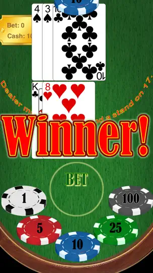 Screenshot von Black Jack - Vegas Style auf dem iPhone 1