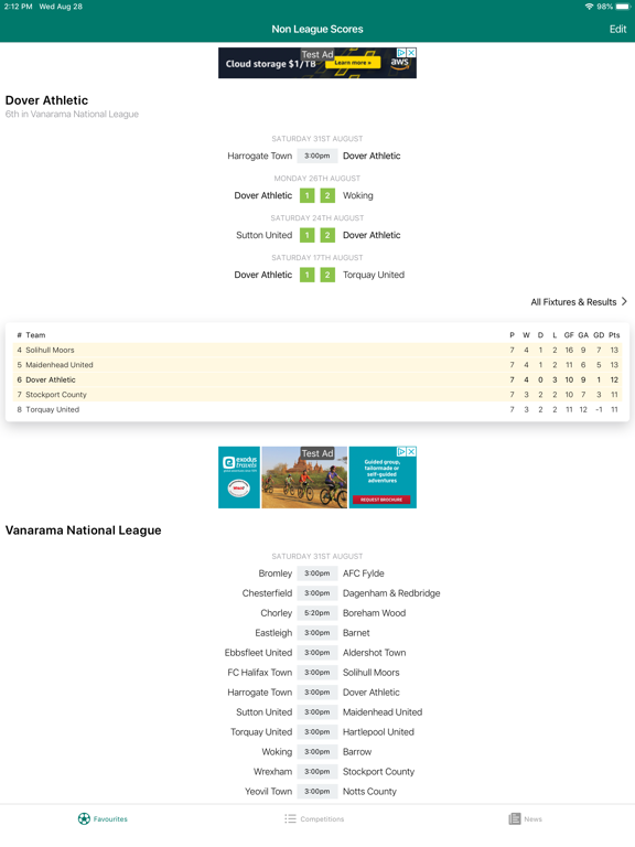 Screenshot #4 pour Non League Football Scores