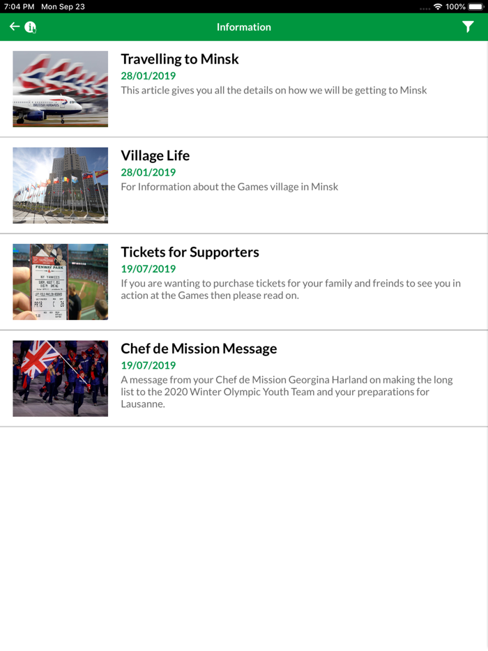 Team GB Games Portal