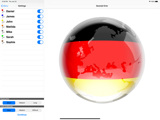 Screenshot #1 for Geonial Orte