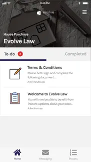 evolve law conveyancing iphone screenshot 1