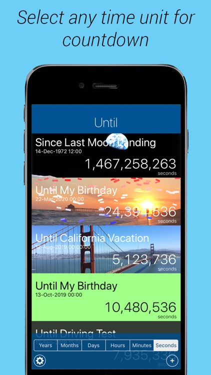 Until Countdown & up to events