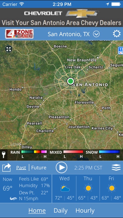 WOAI 4 Zone Weather