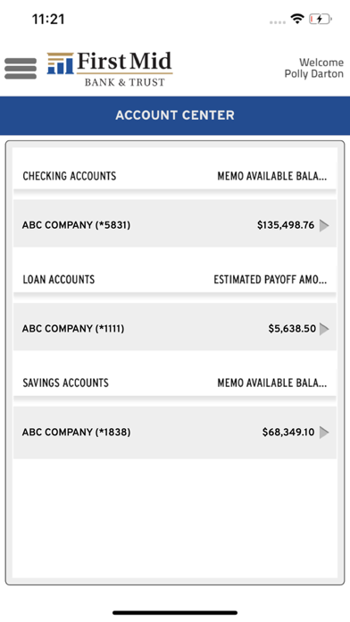 First Mid Business Mobile Screenshot