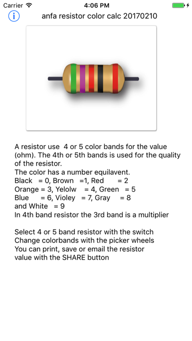 How to cancel & delete Resistor color calc from iphone & ipad 2