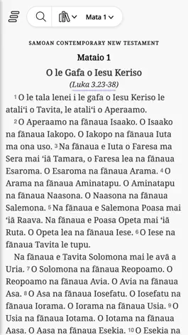 Game screenshot O LE Tusi Pa'ia - Samoan Bible apk