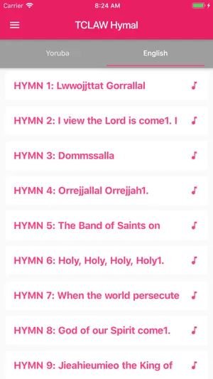 TCLAW Hymnal screenshot 3