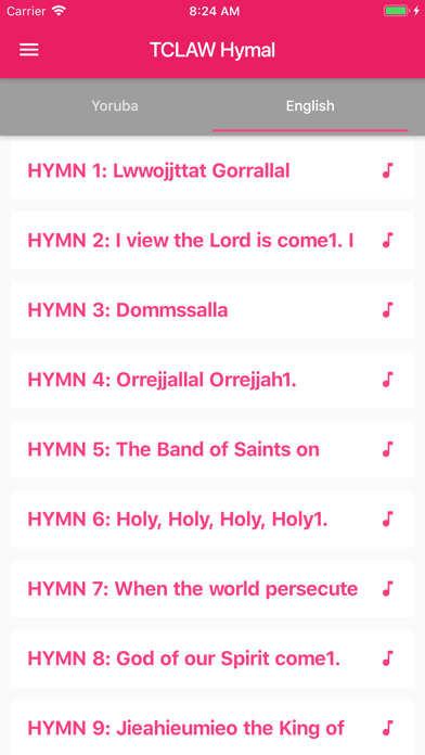 Screenshot #3 pour TCLAW Hymnal