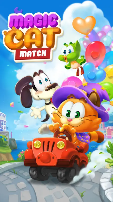 Magic Cat Match: Swipe & Blast