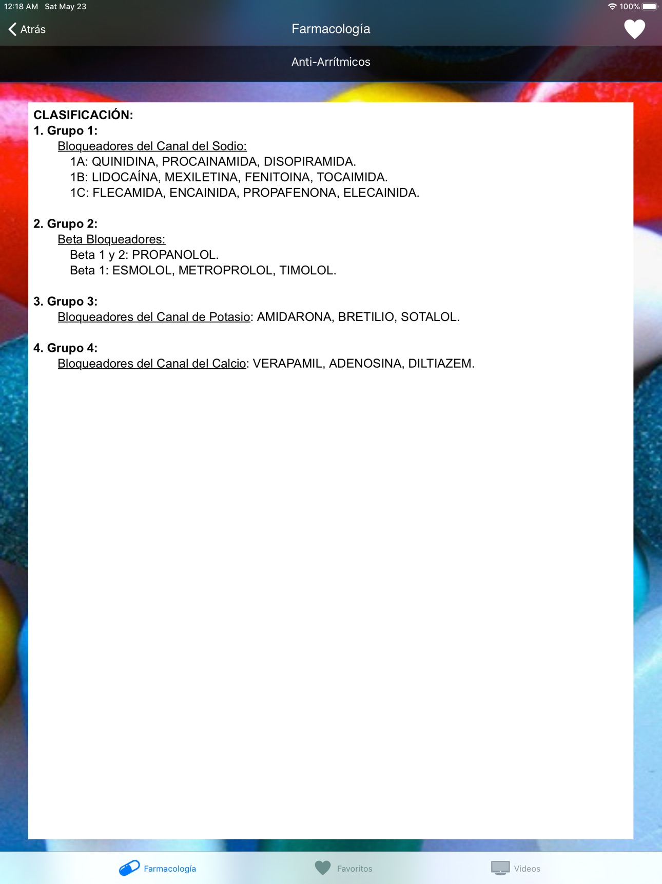 Screenshot 8 of Farmacología Clínica