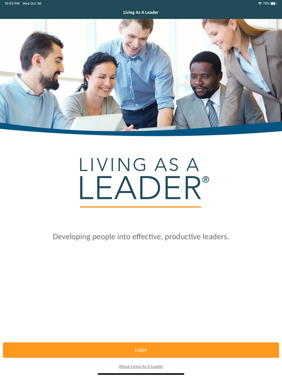 Living As A Leader iPad screenshot 1 - Business app