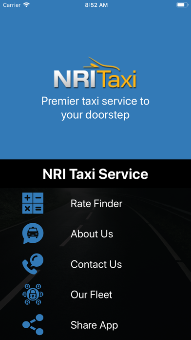 Screenshot #1 pour NRI Taxi Service