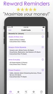 reward check: credit card help iphone screenshot 1