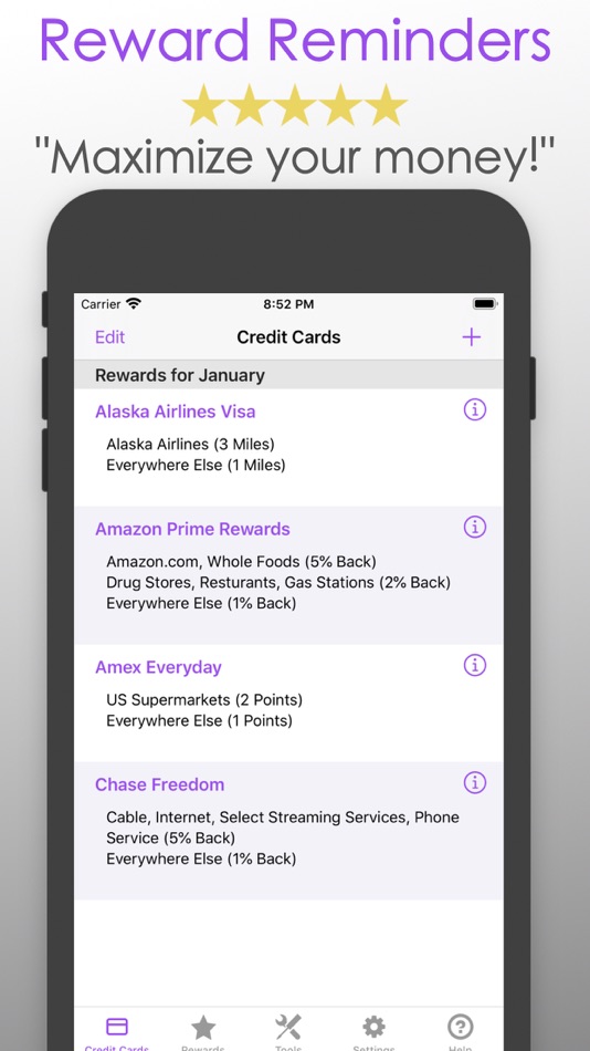 Reward Check: Credit Card Help - 1.6.0 - (iOS)