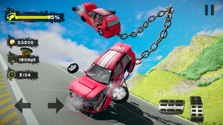 #5. Chained Car Crash Beam Driving (iOS) 由: MASH Entertainment