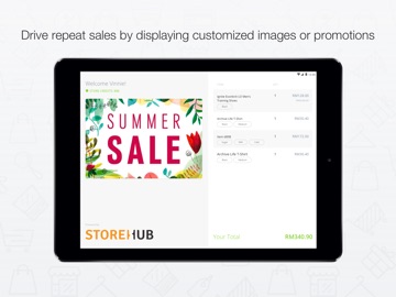 StoreHub Customer Display iPad screenshot