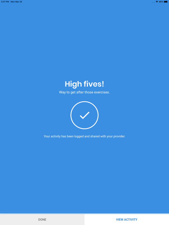 Medbridge GO for Patients iPad screenshot 4 - Health & Fitness app