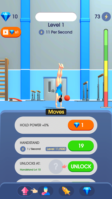 Screenshot #1 pour Idle Gymnastics