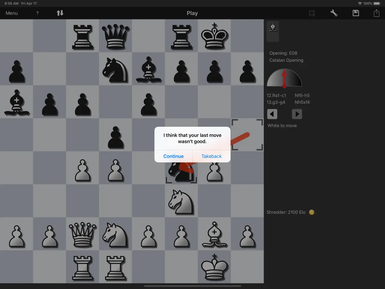 Screenshot #6 pour Shredder Chess for iPad