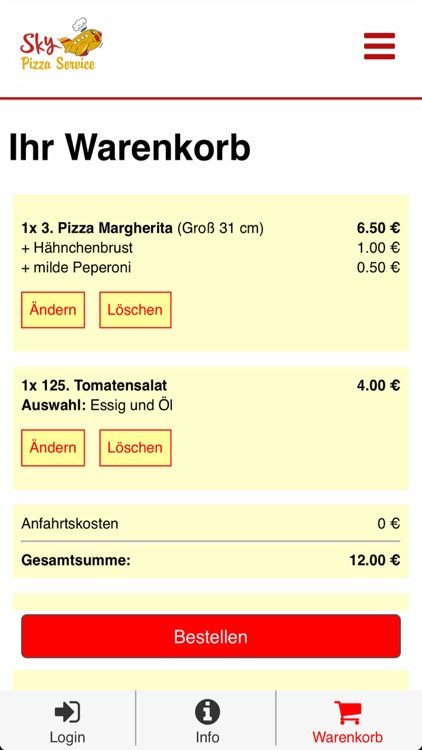 Sky Pizza Service screenshot-3