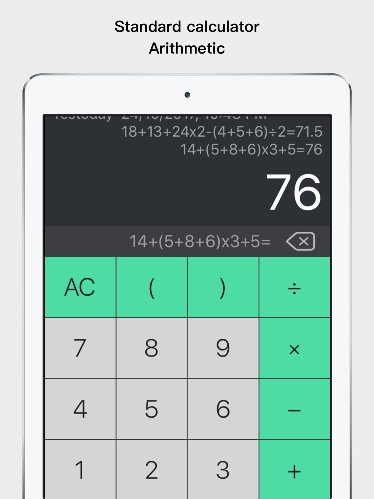 Voice Calculator - Human speak ipad screenshot 1