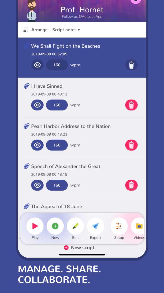 Teleprompter by Prof. Hornet