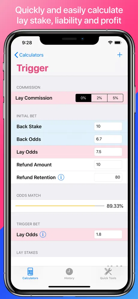 Matched Betting Calculators