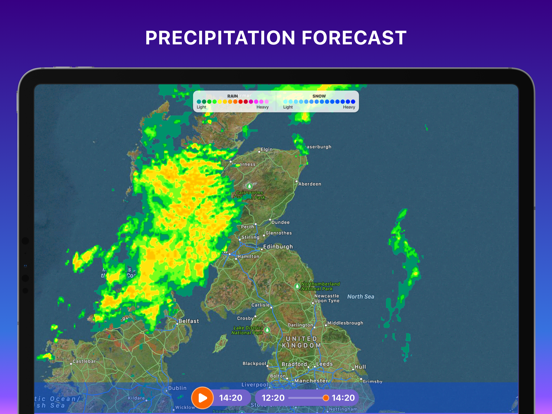 Regenradar - weerkaarten iPad app afbeelding 5