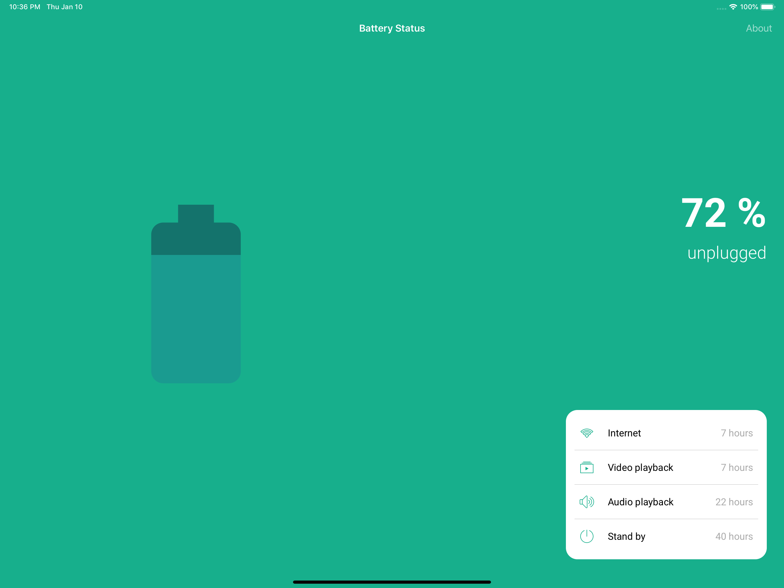 My BatteryStatus screenshot 4