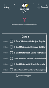 Testleri Çöz screenshot