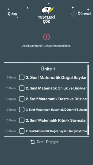 Testleri Çöz iPhone Ekran Görüntüsü 4