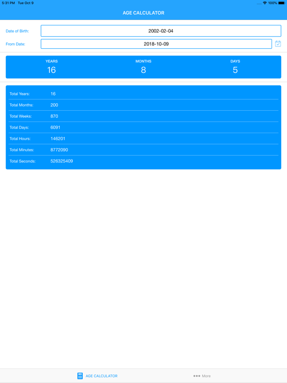 Screenshot #5 pour Age Calculator App