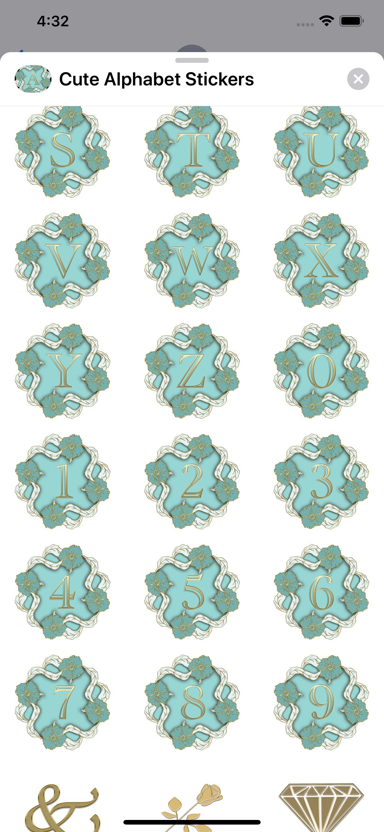 Cute Alphabet Stickers screenshot 3