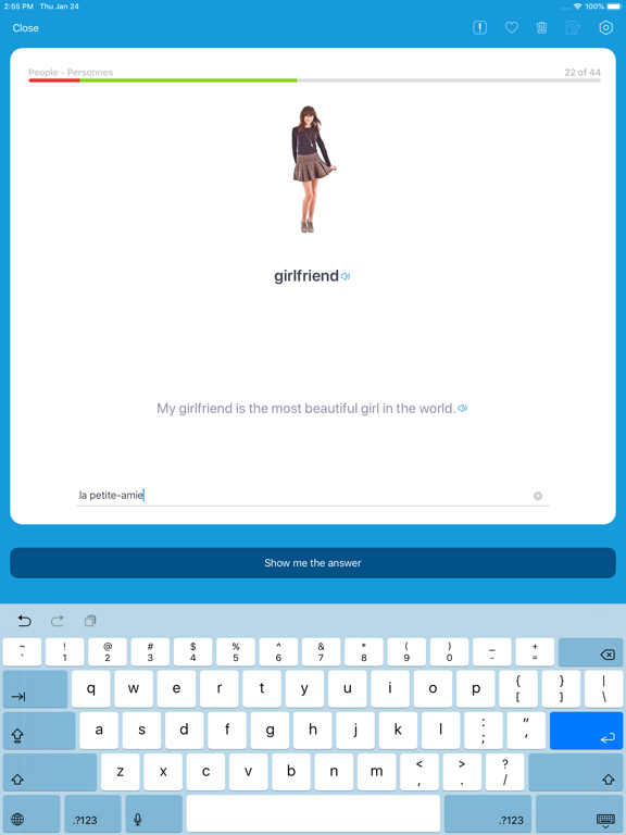 Learn Languages: Voc App Vocab iPad screenshot 4 - Education app
