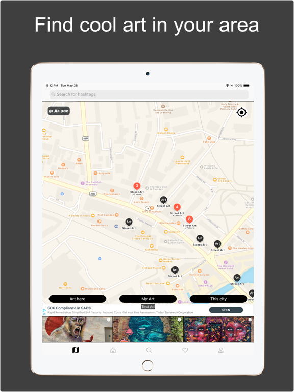 Streetshot - A Street Art Map iPad screenshot 4 - Photo & Video app