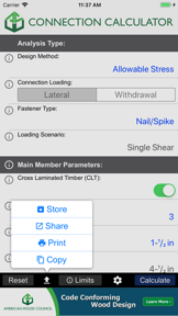 AWC Connection Calc screenshot