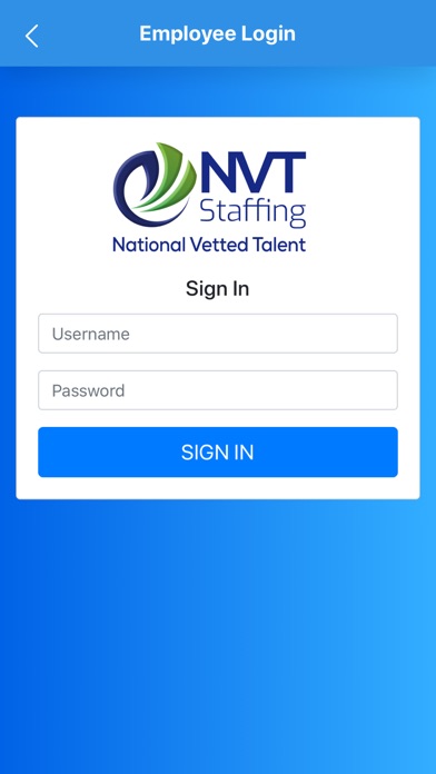 NVT Staffing Screenshot