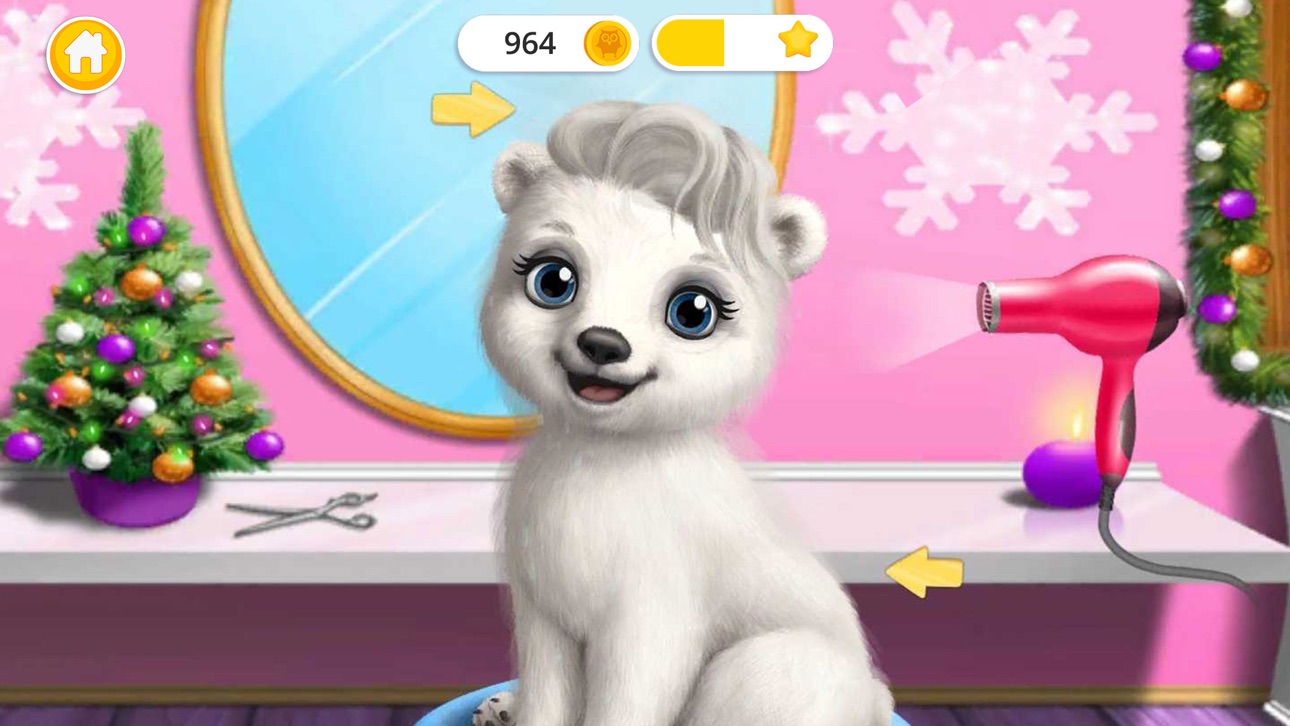 Screenshot 5 of Christmas Animal Hair Salon 2